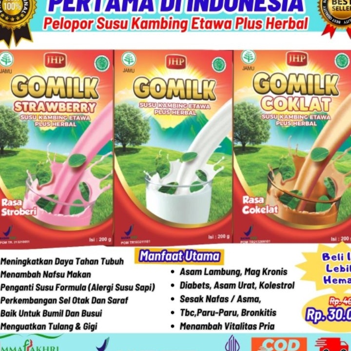 

[KODE MWM8L] Gomilk Susu Kambing Etawa Plus Herbal