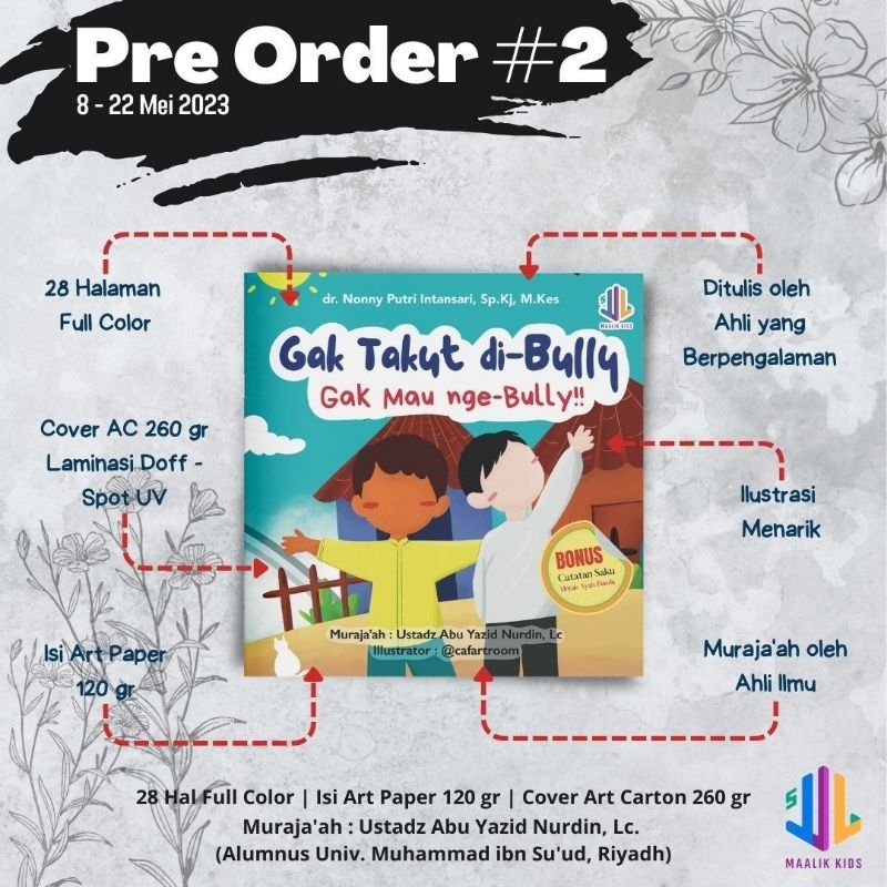 Buku Gak Takut di-Bully Gak Mau nge-Bully | Maalik Kids