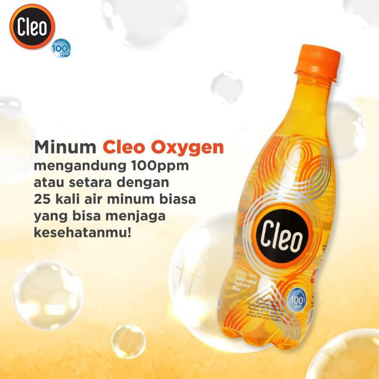 

[❁L85>] 1 Cleo Oxygen Water 100 ppm | s Liflet Petunjuk Cleo Oxy New Product