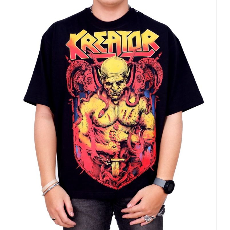 KREATOR BAND T SHIRT KREATOR BAND BOOTLEG KAOS KREATOR BAND BIG SIZE KAOS BOOTLEG OVERSIZE