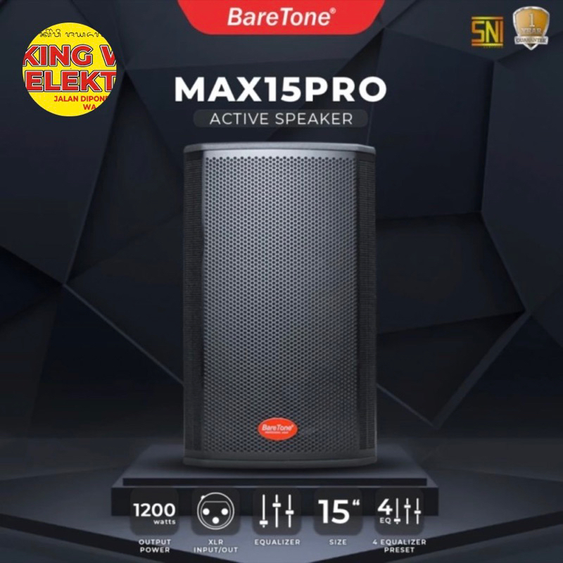Speaker aktif Baretone 15" MAX 15 PRO