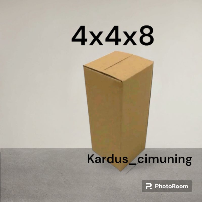

kardus box packing 4x4x8