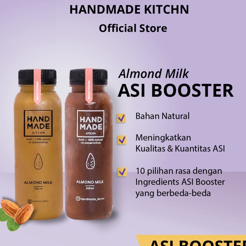 

➧Harga Promo✩ HANDMADE KITCHN I Almond Milk I Asi Booster I Susu Almond W42