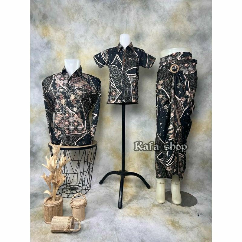 Couple Kemeja Batik Motif AS MOCCA/ Baju Batik Couple/ Batik Seragaman
