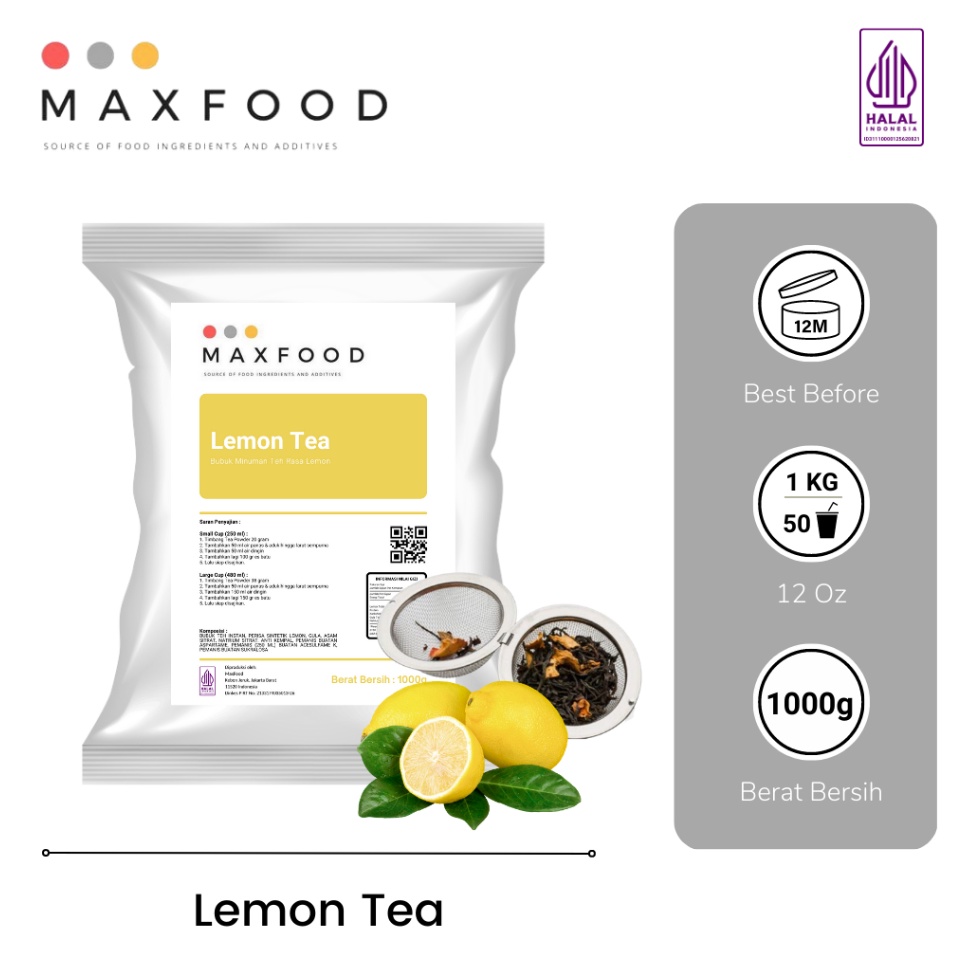 

[KODE PRODUK TESJE9552] Lemon Tea/ Teh Lemon/ Bubuk Minuman Lemon Tea/ Lemon Tea Powder 1kg