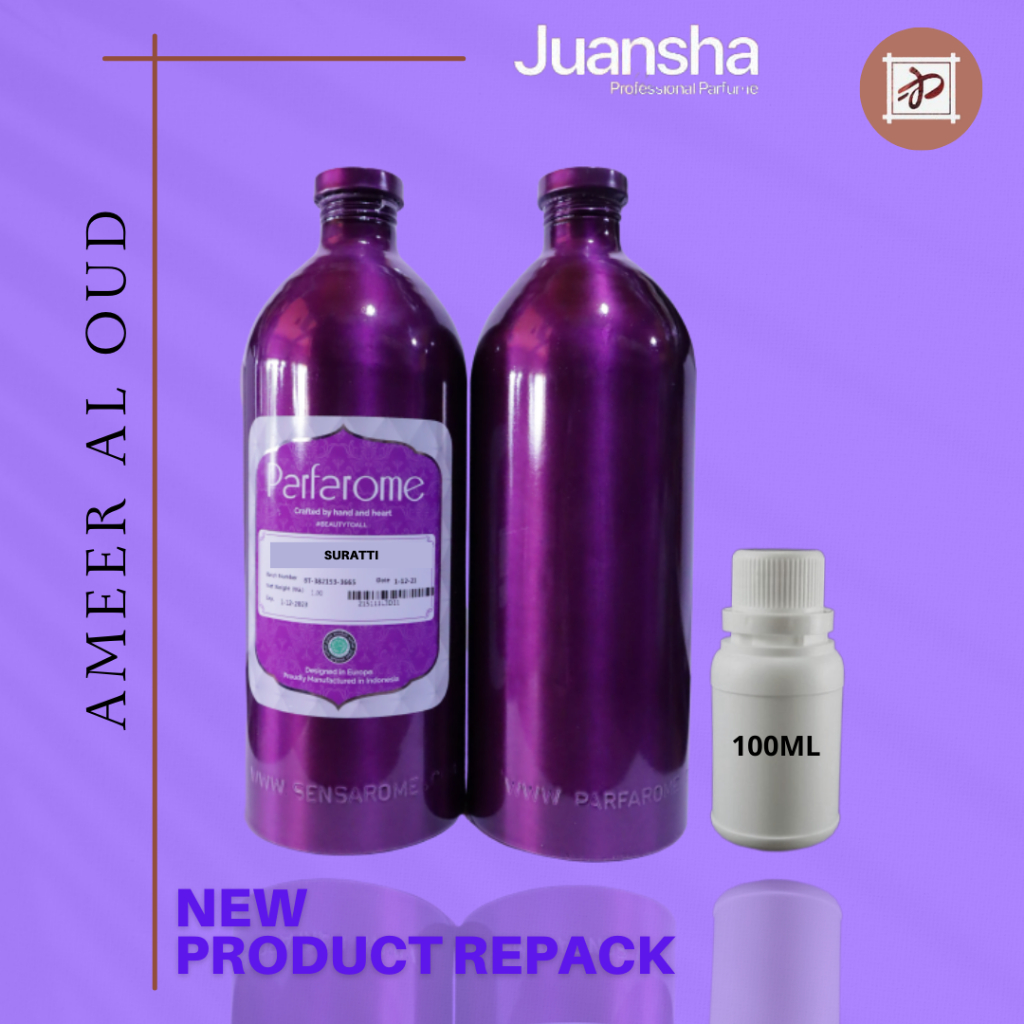 BIBIT PARFUM MURNI | AMEER AL OUD | PARFAROME | REPACK | 100ML
