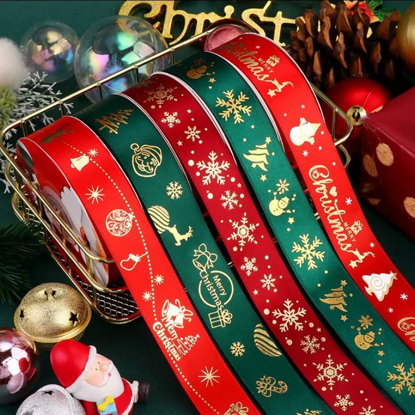 

Christmas Ribbon / Pita Natal Berbagai Jenis per Meter