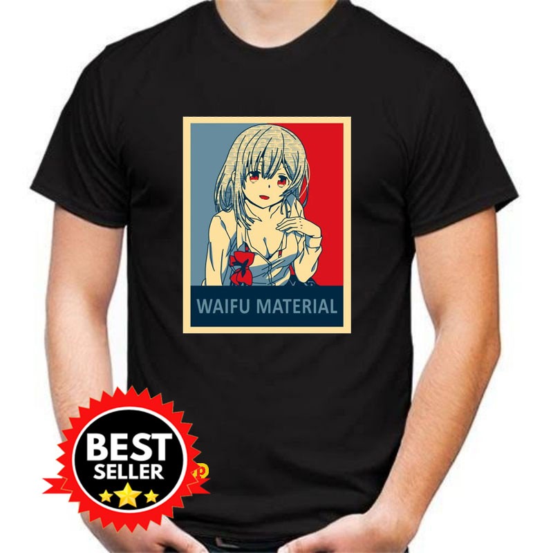 T-Shirt Higehiro Ogiwara I Waifu Material Kaos