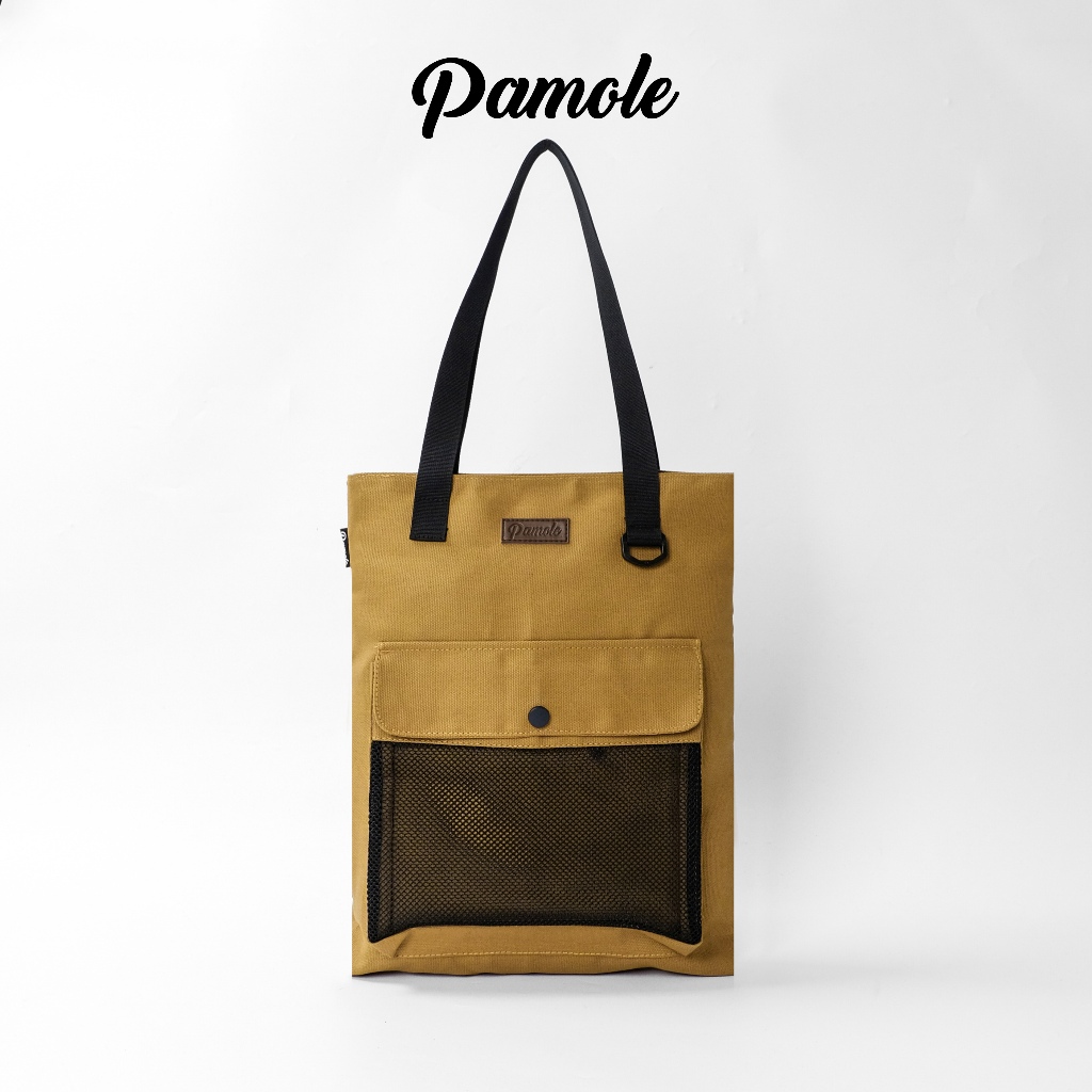 Pamole - Totebag Bahan Kanvas Penutup Resleting - Yama Series