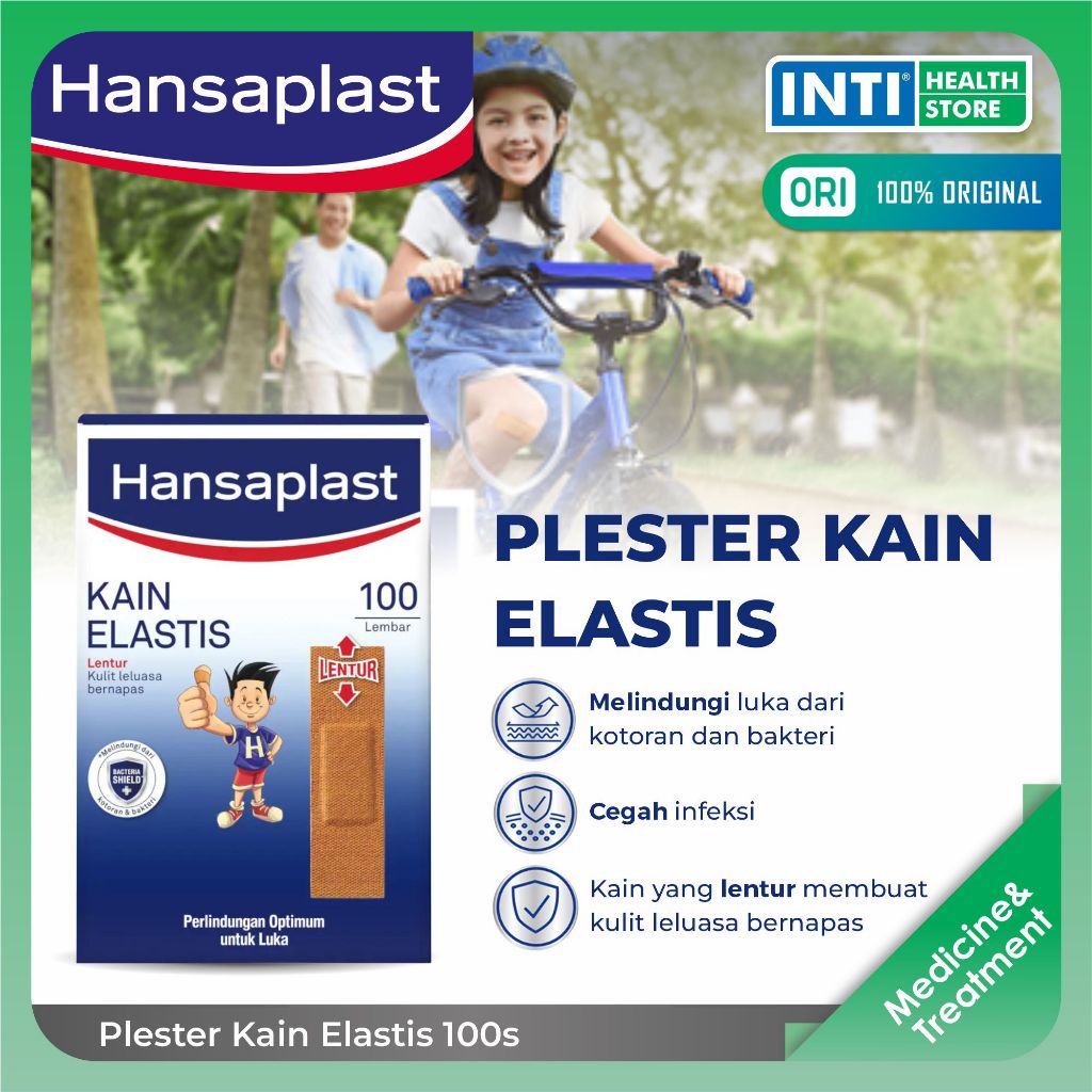 Hansaplast | Plester Kain Isi 100 | Plester Luka | Hansaplast Isi 100