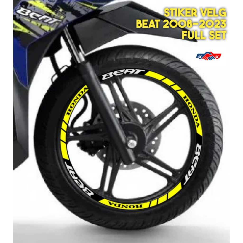 stiker pelek velg BEAT FI BEAT STREET BEAT DELUXE 2023-2008 full set