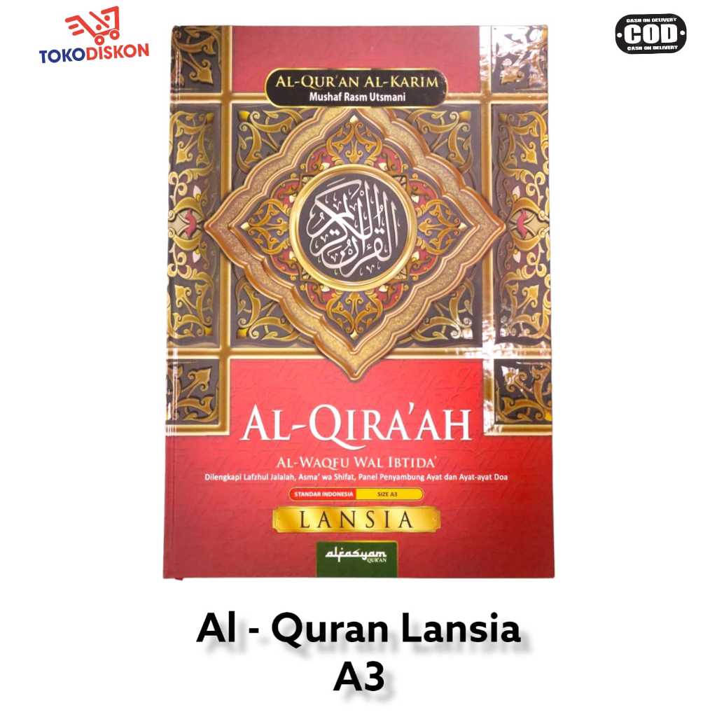 Al Qur'an Lansia A3 Quran Besar Alquran Jumbo Non Terjemahan