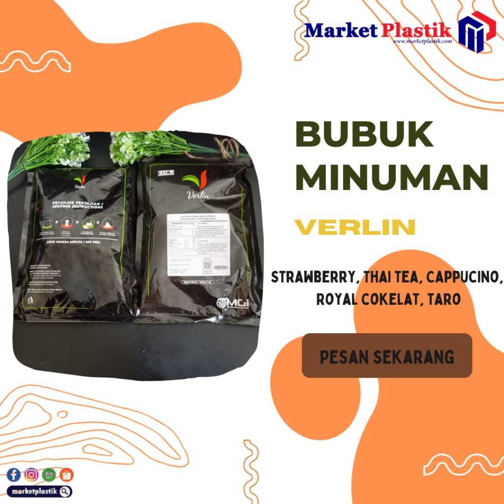 

Bubuk Blend/Bubuk Es/Bubuk Shake/Minuman Segar/Vaganza/Thai Tea 1KG/bubuk minuman