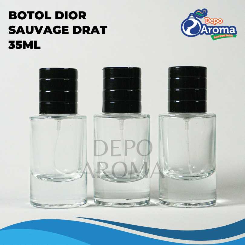 Botol Parfum Dior Sauvage Drat Tutup Hitam 35ml