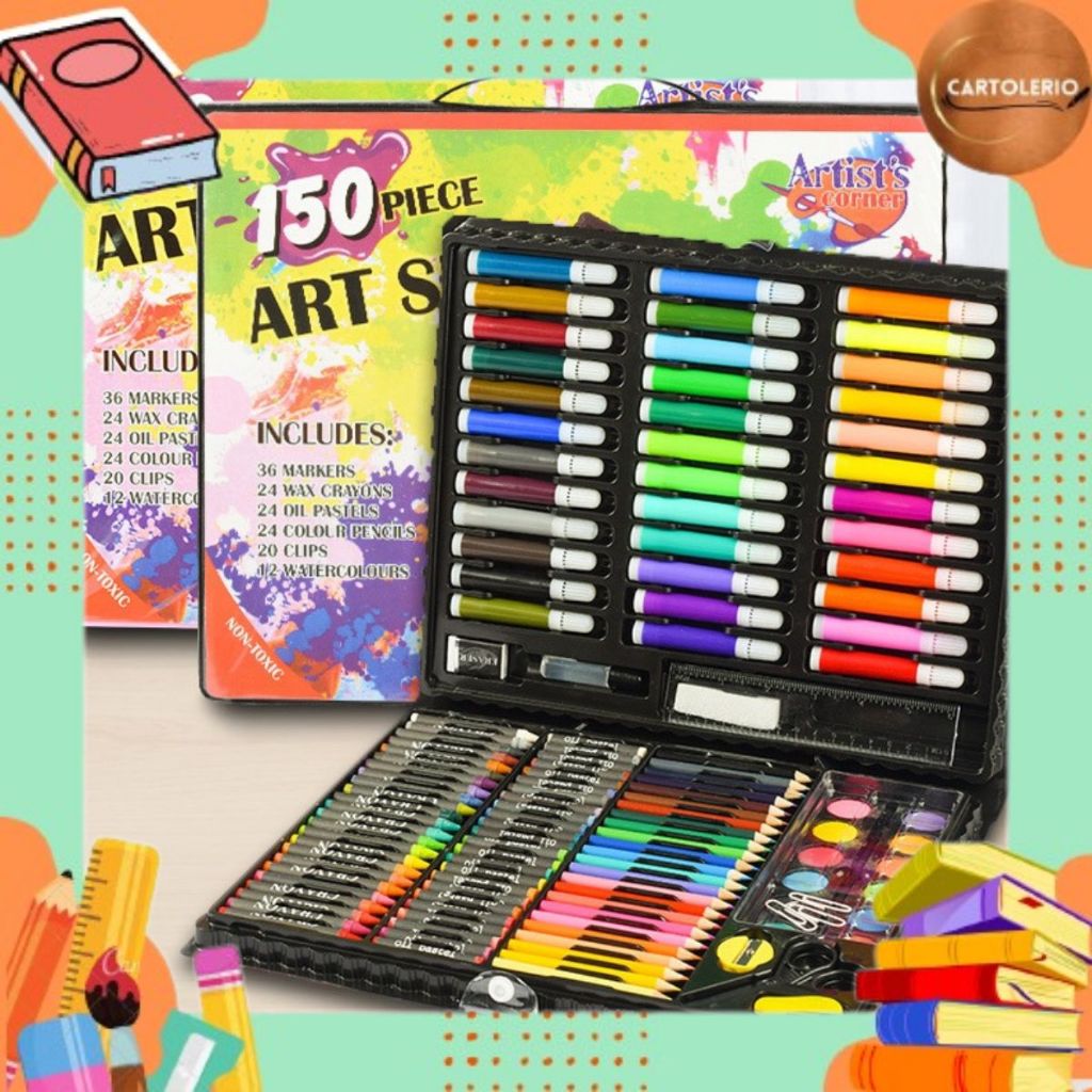 

Set Menggambar 150pcs Painting Set Crayon Pastel S7006