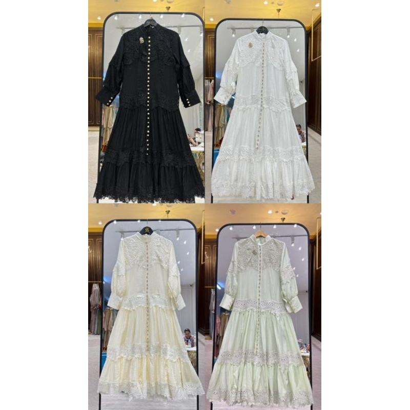 Dress Brokat Import Mewah Shellasaukia