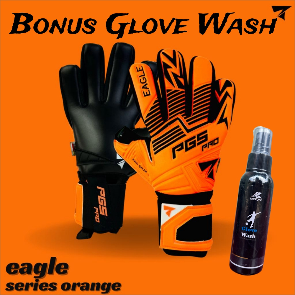 Sarung Tangan PGS Pro Eagle PGS Winner Black Orange Bonus Glove Wash