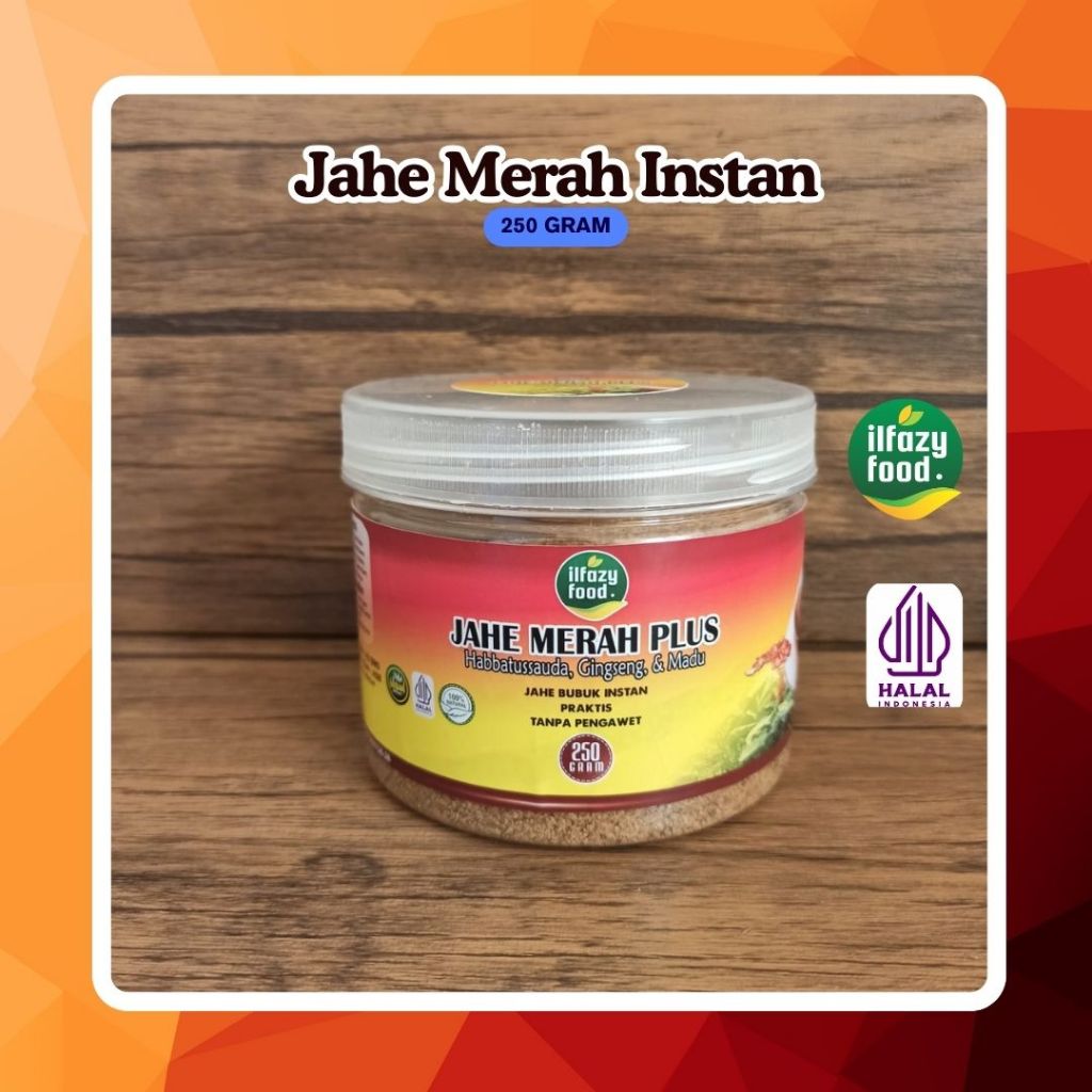 

ILFAZY FOOD Jahe Merah Bubuk Instan 250 gram