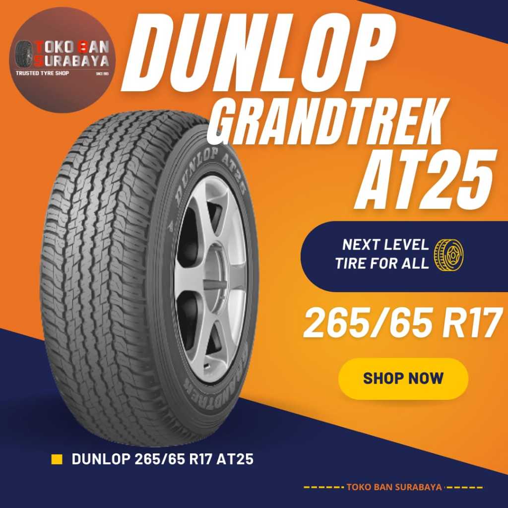 Ban Dunlop DL 265/65 R17 265/65R17 26565R17 26565 R17 265/65/17 R 17 R17 GRANDTREK AT25 AT 25