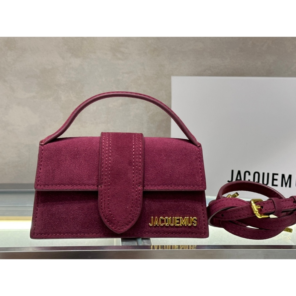 Original Jacquemus bamnino Women's Crossbody Bag with long straps