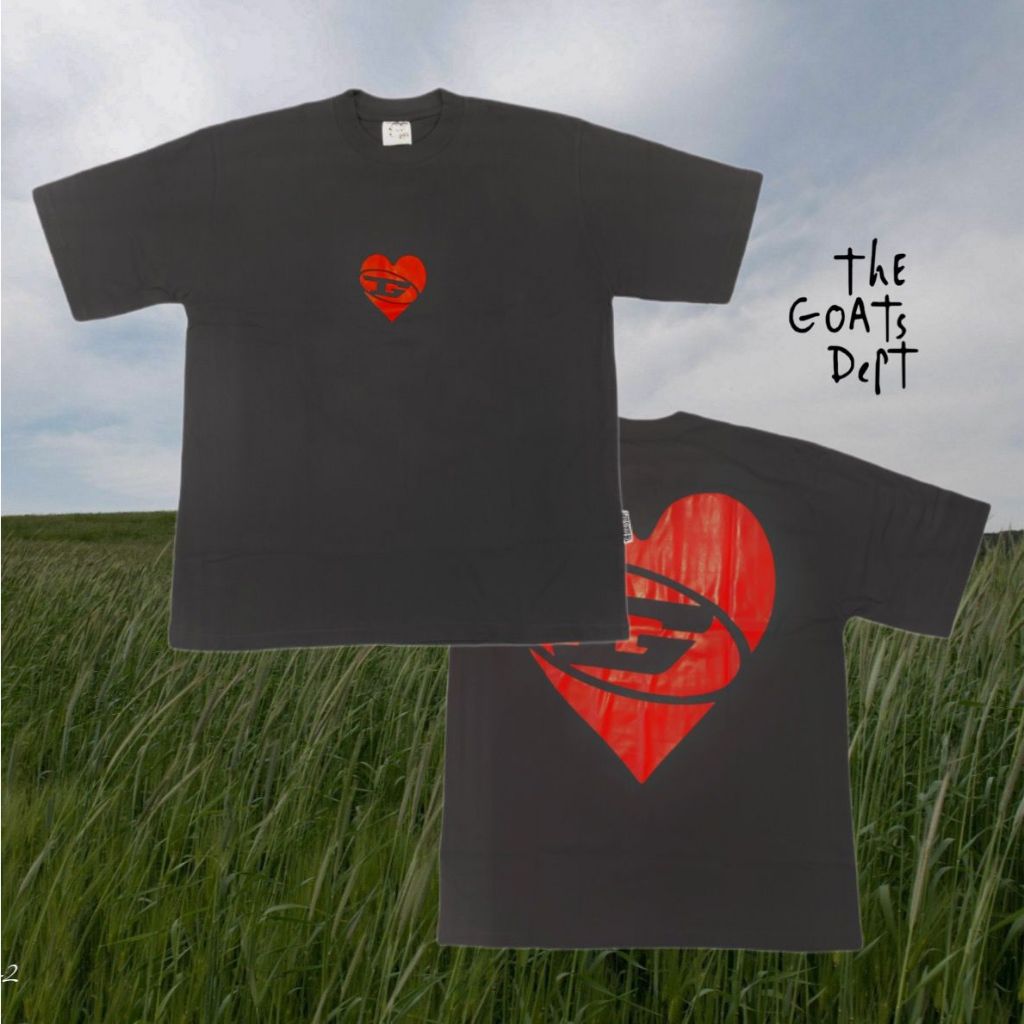 The Goats Dept - G love Tshirt Original  / tgd986 kaos 20s cotton Black White grey Washed wash comba