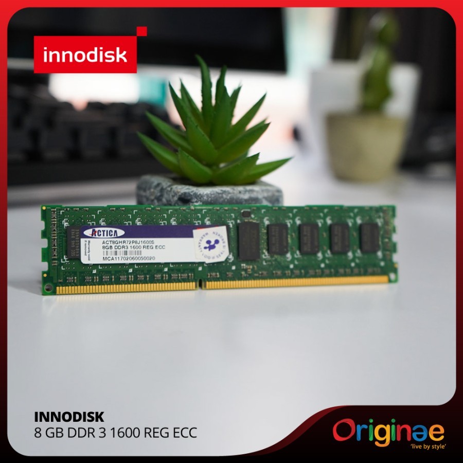 Innodisk RAM Server 8GB DDR3 1600MHz Reg Ecc Industrial Memory