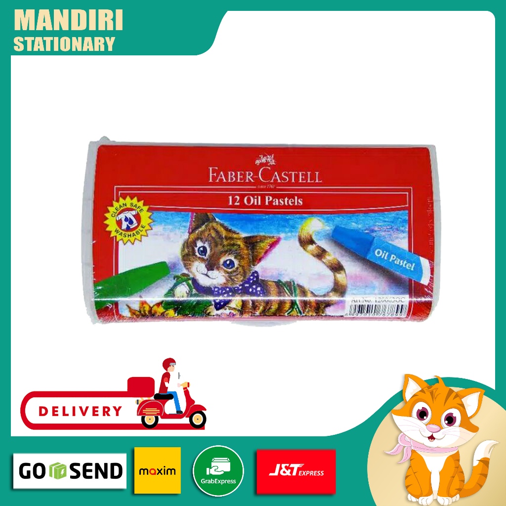 Pensil Warna Crayon Isi 12 Warna Faber castell