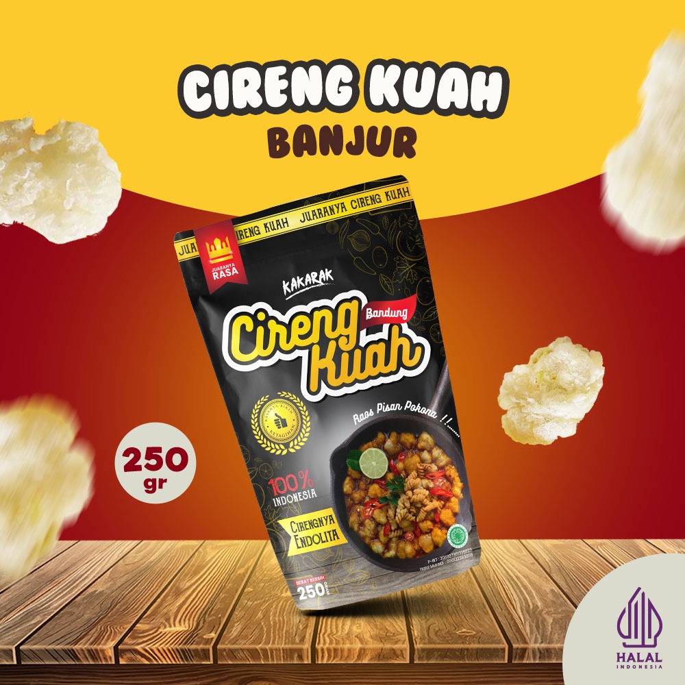 

Kakarak - Cireng Kuah Juaranya Aci Goreng Spesial Bandung - 250gr