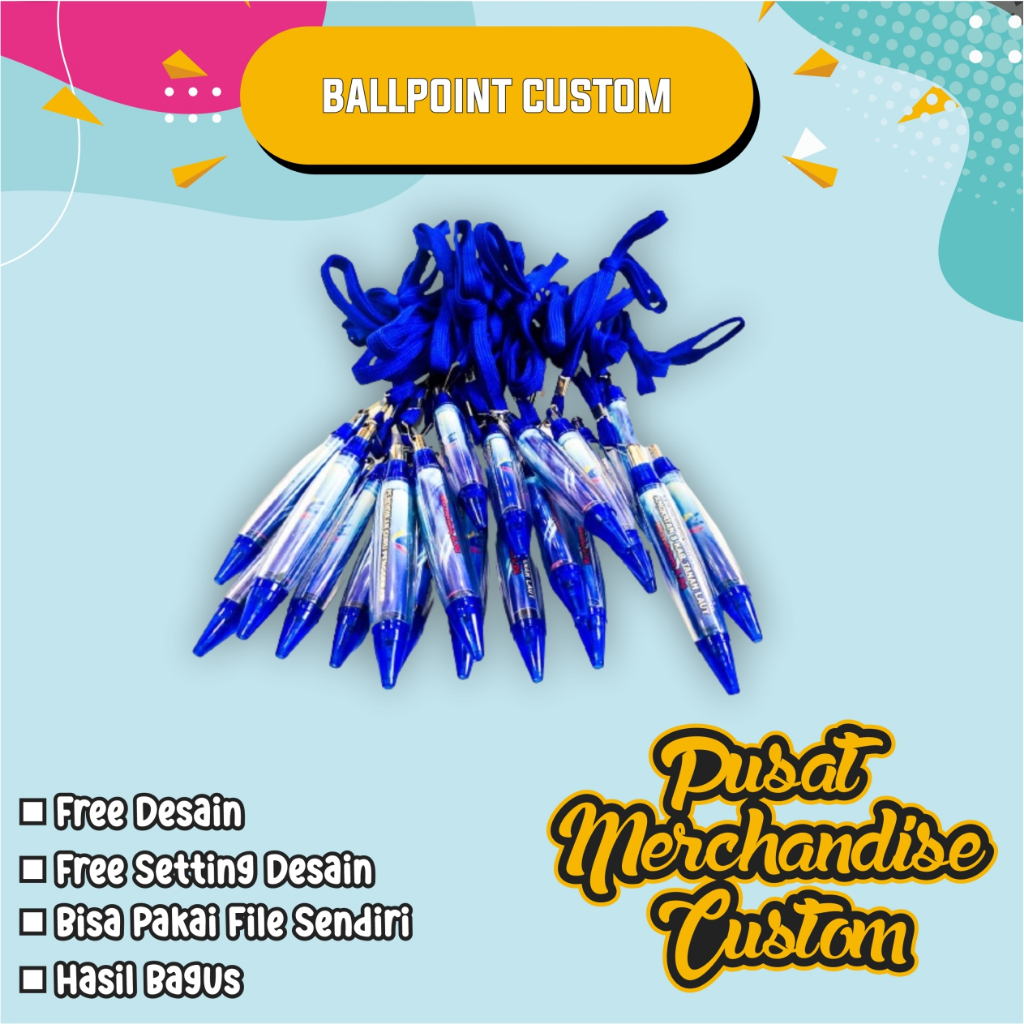 

Ballpoint Pulpen model tali custom termurah