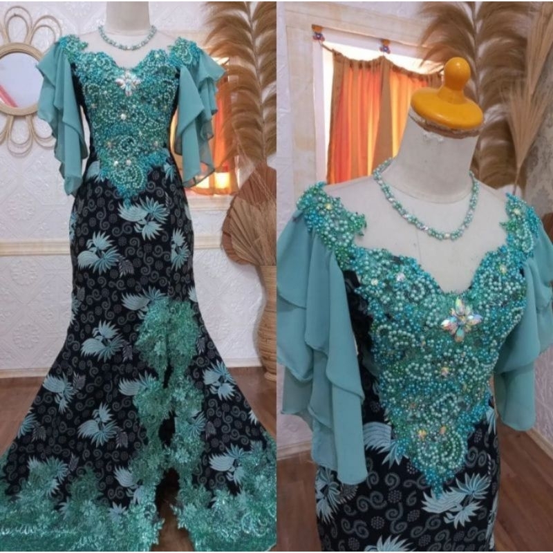 Kebaya batik singer sinden / baju kondangan / dress pengantin jawa