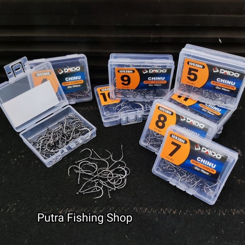 Mata Kail Pancing Daido Box Chinu Ring 1053BN Carbon Size 1 - 12 | Kail Kotak Daido Chinu Ring 1053B