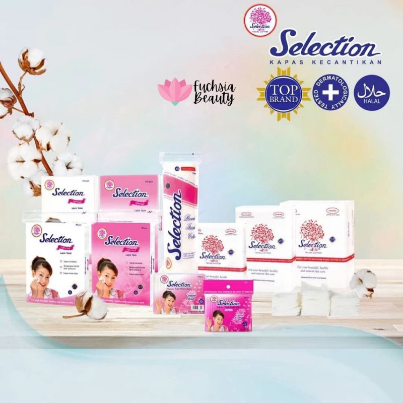 Kapas Selection Facial Cotton Kotak Tebal / Tipis Pembersih Wajah