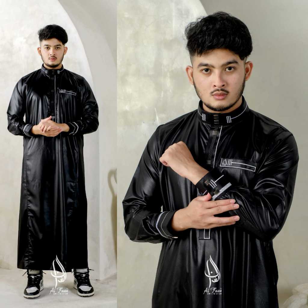 DISKON JUBAH PRIA GAMIS PRIA JUBBAH MEWAH MODEL TERBARU AL FAAN JUBAH REGULER JUBAH MEWAH BORDIR