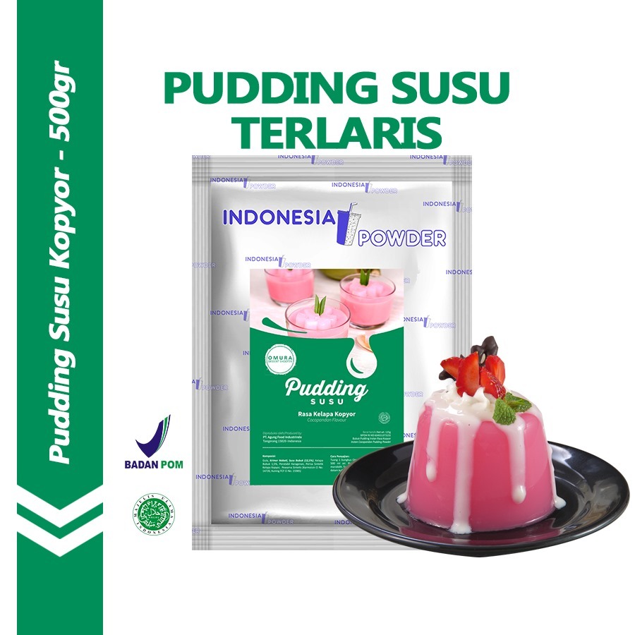 

[PUDDING] Pudding Susu Mix Gula Rasa Kelapa Kopyor / Cocopandan 500 Gr Puding Sutra Dessert Instant Omura Powder
