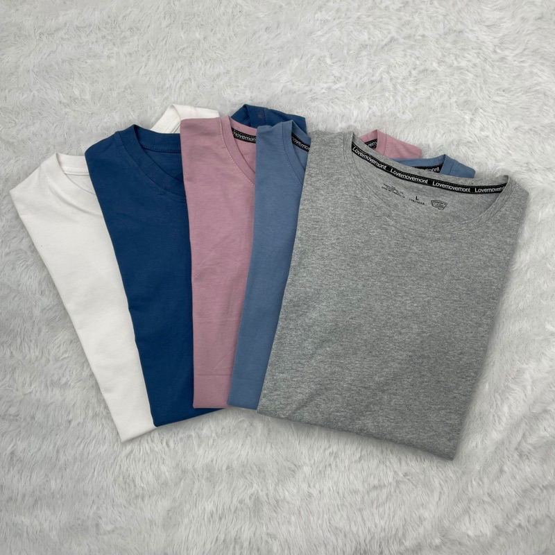 BAJU KAOS POLOS OVERSIZE | UNISEX | BAHAN KATUN PREMIUM LEMBUT ADEM