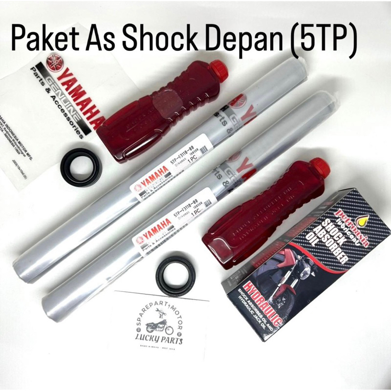 Paket As Shock depan + Seal Shock + Oli buat motor Yamaha Jupiter Z lama jupiter Z burhan vega R lam