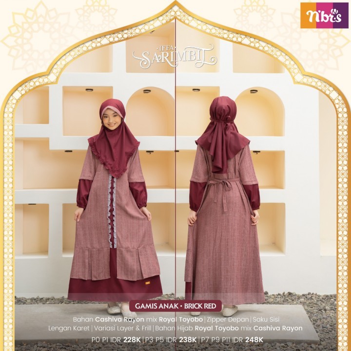 PROMO 50% ❗❗ NIBRAS GAMIS ANAK IFFA 2023