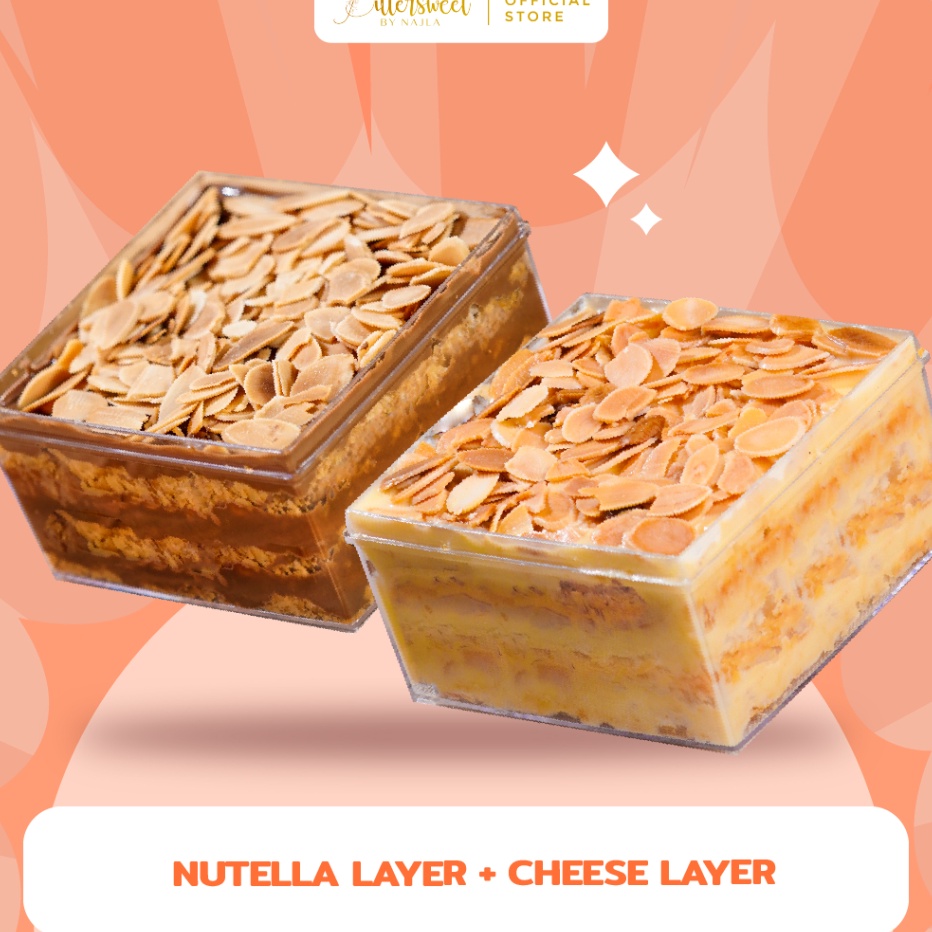 

Model Terkini Bittersweet by Najla - Choco Hazelnut Layer & Cheese Layer Dijual