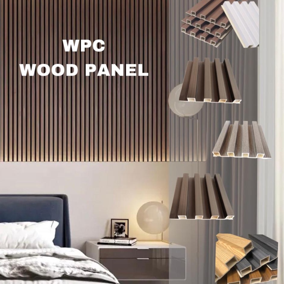 ☍Sale✡➨ [2.9METER x 16 CM] Wood Panel WPC / Wall Panel PVC / Kisi Kisi Kayu / Dinding Motif Kayu 3D 