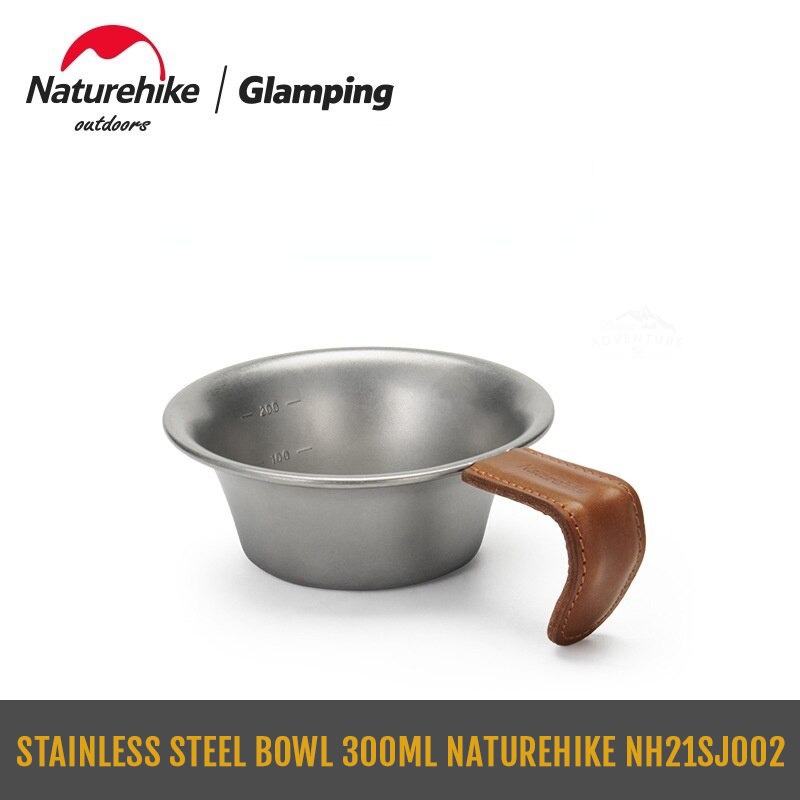STAINLESS STEEL BOWL 300ML NATUREHIKE NH21SJ002