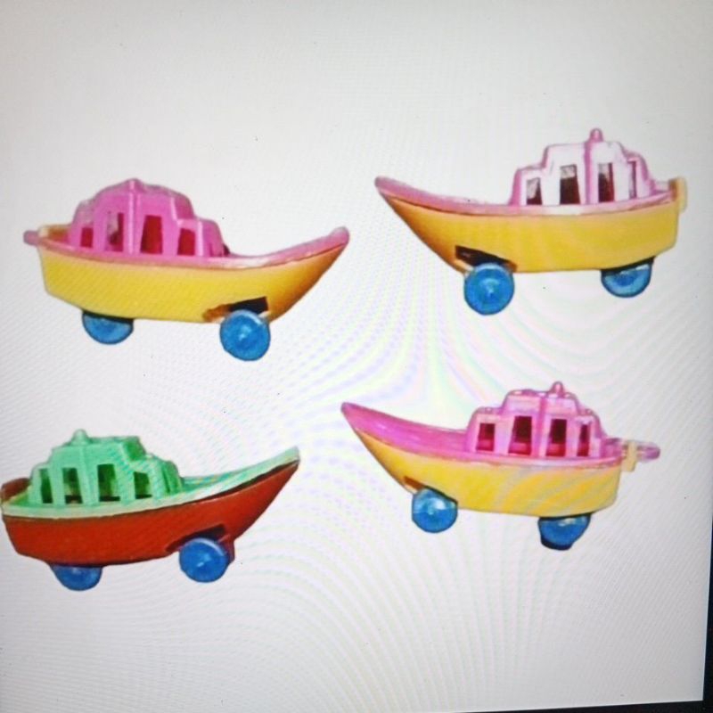 mainan packan perahu roda mini isi 500pcs isi kotak kado