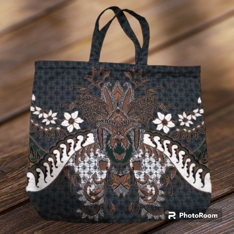TOTEBAG Kain batik 2 lapis RESLETING /Tas souvenir go green Bag