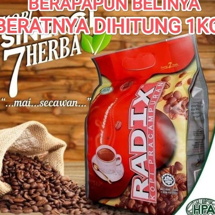 

[KODE G97TZ] kopi radix HPA isi 32 sachet