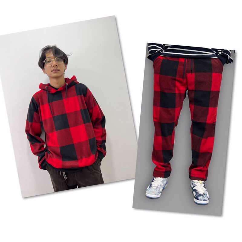 STELAN PRIA ORIGINAL PAKAIAN HANGAT / JAKET TARTAN KOTAK-KOTAK BRAND OUTFIT