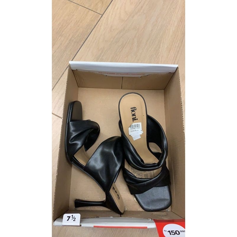 [Sz 38½-40½] Payless Fioni Lulu Heel 9cm Hitam Harga Normal 499.000