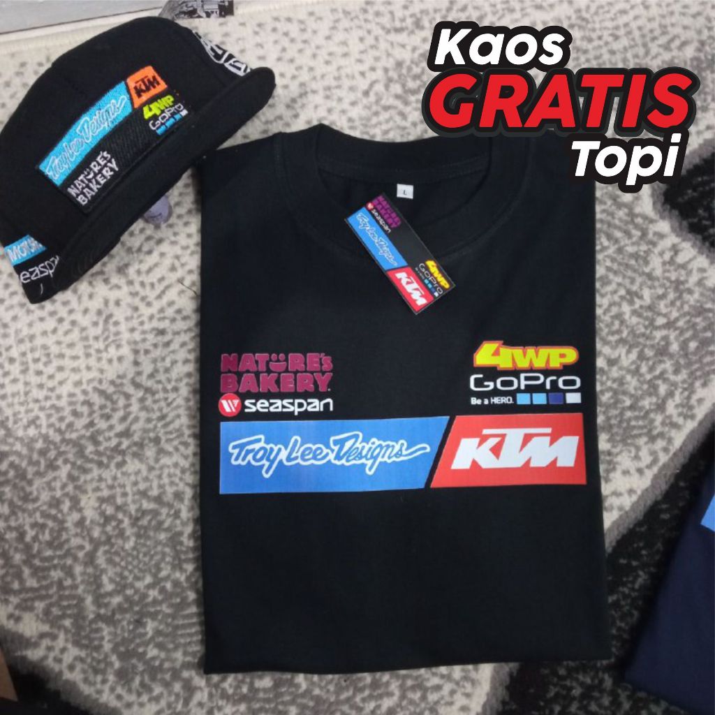 Kaos DS DTF TRO Gratis Topi/ 81/ Kaos Troyleedesign/ Koas KTM/ Kaos Racing 100%/ Kaos Gopro/ Kaos Gr