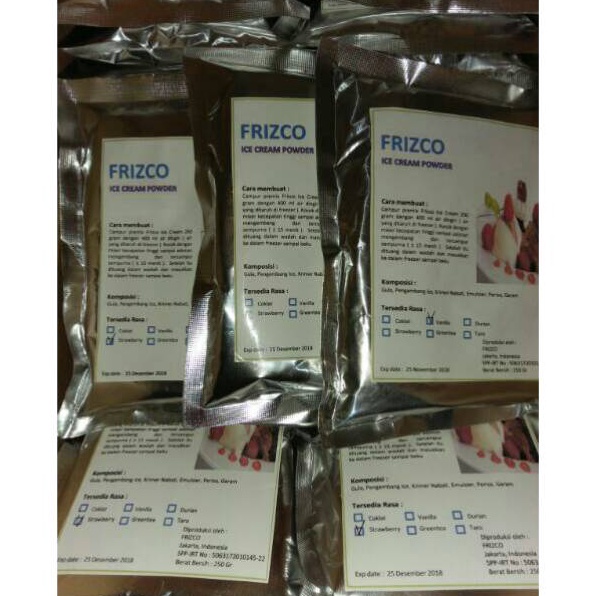 

Kirim Sekarang Bubuk Es Krim 250 gr FRIZCO Ready