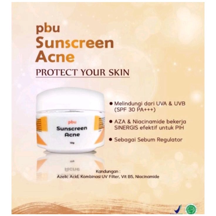 Promo pbu sunscreen acne / pbu moist sunscreen spf 50 beige / pbu lightening sunscreen Ready