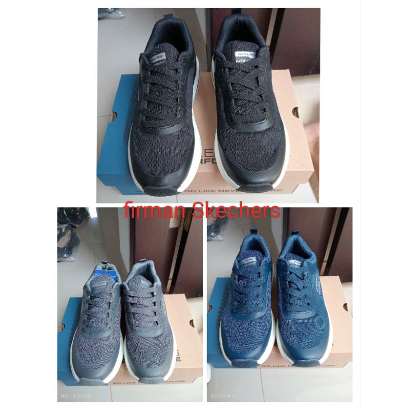 SEPATU PRIA SKECHERS DYNAMIC TALI SEPATU SNEAKER PRIA TALI