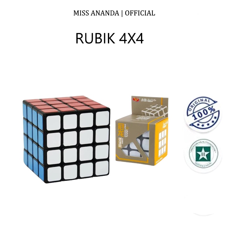 Model Baru RUBIK 4X4 / RUBIK / RUBIK YONGJUN 4X4 / MAINAN RUBIK / RUBIK MAINAN ASAH OTAK/ RUBIK / RU